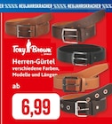 Herren-Gürtel Angebote von Tony Brown by Stolz bei Kaufhaus Stolz Greifswald für 6,99 €