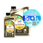 Huile moteur totalenergies quartz ineo first 0w30 essence et diesel 5 l 5l + 1l offre speciale - TOTAL ENERGIES en promo chez Norauto Pau à 56,99 €