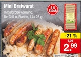 Aktuelles Mini Bratwurst Angebot bei Zimmermann in Hannover ab 2,99 €