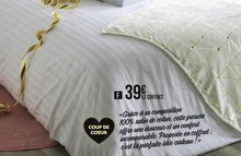 Coffret housse de couette 200x200 cm GIFT STRIPES SATIN - Géant Casino à La Ciotat Coffret housse de couette 200x200 cm GIFT STRIPES SATIN en promo chez Géant Casino La Ciotat à 39,00 €