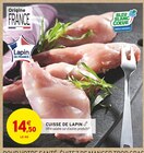 Cuisse de lapin - Intermarché Super à Brest Cuisse de lapin en promo chez Intermarché Super Brest à 14,50 €