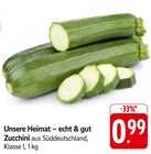 Zucchini im Angebot bei EDEKA in Ulm Zucchini Angebote von Unsere Heimat – echt & gut bei EDEKA Ulm für 0,99 €
