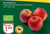 Aktuelles Bio Tafeläpfel rot Angebot bei GLOBUS in Duisburg ab 1,99 €