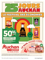 Catalogue Supermarchés Auchan Supermarché en cours à Évry et alentours, "25 JOURS AUCHAN", 8 pages, 14/04/2026 - 20/04/2026