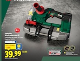 Scie à ruban sans fil - PARKSIDE - Lidl à Trappes Scie à ruban sans fil - PARKSIDE en promo chez Lidl Trappes à 39,99 €