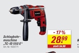Aktuelle Bohrmaschine Angebote bei toom Baumarkt in Solingen (Klingenstadt) Aktuelles Schlagbohrmaschine „TC-ID 550 E“ Angebot bei toom Baumarkt in Solingen (Klingenstadt) ab 28,99 €