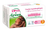 Couches hypoallergéniques - LOVE & GREEN en promo chez Carrefour Cholet à 16,49 €