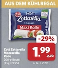 Aktuelle Mozzarella Angebote bei combi in Bielefeld Aktuelles Zottarella Mozzarella Rolle Angebot bei combi in Bielefeld ab 1,99 €