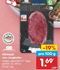 Hüftsteak vom Jungbullen Angebote von GUT PONHOLZ bei Netto Marken-Discount Weimar für 1,69 €