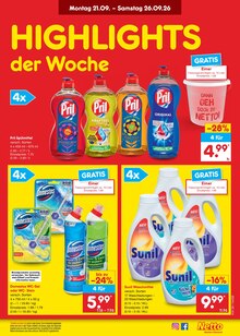 Waschmittel im Netto Marken-Discount Prospekt "Aktuelle Angebote" mit 71 Seiten (Hamburg)