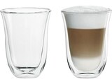 Thermoglas 2erSet DLSC312 Latte Macchiato Gläser Transparent von DELONGHI im aktuellen MediaMarkt Saturn Prospekt für 14,99 €