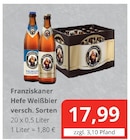 Hefe Weißbier Angebote von Franziskaner bei Getränkewelt Dünnwald Köln für 17,99 €