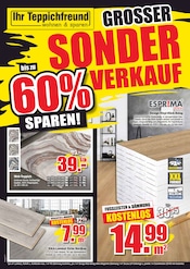 Laminat im Ihr Teppichfreund Prospekt in Augsburg Aktueller Ihr Teppichfreund Prospekt mit Laminat, "BETTEN-AKTIONSWOCHEN", Seite 1