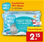 Feuchttücher 99% Wasser im Netto Marken-Discount Prospekt Feuchttücher 99% Wasser von Hallo Welt im aktuellen Netto Marken-Discount Prospekt für 2,15 €