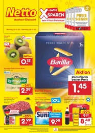 Netto Marken-Discount Prospekt "Aktuelle Angebote" für Leezdorf, 46 Seiten, 23.01.2023 - 28.01.2023