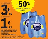 Fines Bulles Eau Minérale Naturelle avec Adjonction de Gaz Carbonique - PERRIER en promo chez E.Leclerc Asnières-sur-Seine à 1,82 €