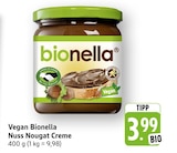 Vegan Bionella Nuss Nougat Creme bei EDEKA im Mainaschaff Prospekt für 3,99 €