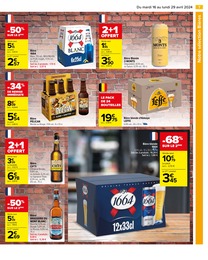 Offre Bière blonde dans le catalogue Carrefour du moment à la page 9