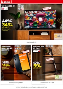 Promotion Télévision dans le prospectus Carrefour, valable du 29/12/2025 au 12/01/2026 Promo Télévision dans le catalogue Carrefour du moment à la page 82