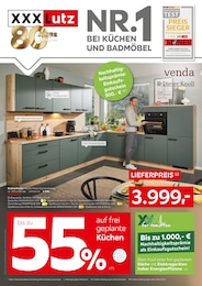 Aktueller XXXLutz Möbelhäuser Prospekt, "NR.1 BEI KÜCHEN UND BADMÖBEL", mit Angeboten der Woche, gültig von 23.06.2025 bis 23.06.2025