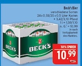 Bier im Angebot bei Marktkauf in Lichtenfels Bier Angebote von Beck's bei Marktkauf Lichtenfels für 10,99 €