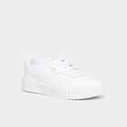 Tennis basses à lacets en cuir Puma blanc femme dans le catalogue La Halle