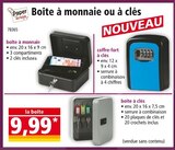 Boîte à monnaie ou à clés en promo chez Norma Mulhouse à 9,99 €