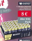 Alkaline Batterien von W Energy für 8,00 € bei Woolworth im Angebot Alkaline Batterien von W Energy im aktuellen Woolworth Prospekt