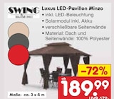 Luxus LED-Pavillon Minzo im Netto Marken-Discount Prospekt Luxus LED-Pavillon Minzo von Swing im aktuellen Netto Marken-Discount Prospekt für 189,99 €
