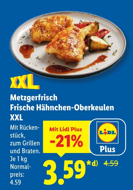Frische Hähnchen-Oberkeulen XXL
