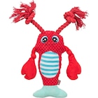 Trixie Plüsch-Hummer mit Tau und Quietscher rot 34 cm bei Zookauf im Prospekt "" für 6,99 €