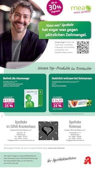 mea - meine apotheke Prospekt der KW 47 "Unsere November-Angebote" Aktueller mea - meine apotheke Prospekt "Unsere November-Angebote" Seite 1 von 4 Seiten