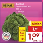 Brokkoli im Angebot bei Netto Marken-Discount in Erfurt Brokkoli Angebote von HEIMAT bei Netto Marken-Discount Erfurt für 1,09 €
