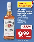 Kentucky Straight Bourbon Whiskey von Jim Beam für 9,99 € bei combi im Angebot Kentucky Straight Bourbon Whiskey von Jim Beam im aktuellen combi Prospekt