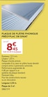 Promo PLAQUE DE PLÂTRE PHONIQUE PRÉGYPLAC DB SINIAT à 8,45 € dans le catalogue Gedimat à Choisy-au-Bac