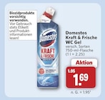 Kraft & Frische WC Gel Angebote von Domestos bei combi Osnabrück für 1,69 €