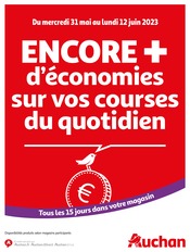 Prospectus Auchan Hypermarché en cours, "Encore + d'économies sur vos courses du quotidien",11 pages