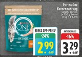 Aktuelles One Katzennahrung Angebot bei E center in Koblenz ab 2,99 €