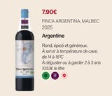 Argentine 2025 - FINCA ARGENTINA, MALBEC - Monoprix Forum Des Halles Argentine 2025 - FINCA ARGENTINA, MALBEC à 7,90 € dans le catalogue Monoprix Forum Des Halles