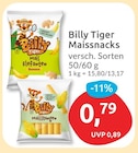 Mais Elefanten Banane von Billy Tiger für 0,79 € bei budni im Angebot Mais Elefanten Banane von Billy Tiger im aktuellen budni Prospekt