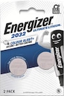 Ultimate Lithium 2 Piles CR2032 - ENERGIZER en promo chez Intermarché Hyper Ultimate Lithium 2 Piles CR2032 - ENERGIZER dans le catalogue Intermarché Hyper