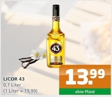 Getränke A-Z Gartz - Licor 43 Angebot im Prospekt Licor 43 bei Getränke A-Z im Gartz Prospekt für 13,99 €