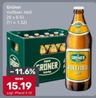 Vollbier Hell bei Getränke König im Prospekt "" für 15,19 €