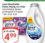 Aktuelle Lenor Angebote bei GLOBUS in Siegen (Universitätsstadt) Aktuelles Waschmittel Pulver Angebot bei GLOBUS in Siegen (Universitätsstadt) ab 4,99 €