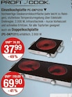 Einzelkochplatte PC-EKP1210 oder Doppelkochplatte PC-DKP1211 von PROFI COOK im aktuellen V-Markt Prospekt für 37,99 €