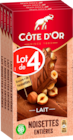 TABLETTE CHOCOLAT LAIT NOISETTES CÔTES D'OR - COTE D OR dans le catalogue Auchan Hypermarché