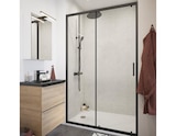 Porte de douche coulissante "Calia" l.120 cm en verre transparent - Cooke and Lewis en promo chez Brico Dépôt Boulogne-Billancourt à 279,00 €