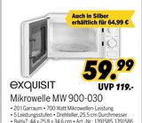 Mikrowelle MW 900-030 im Angebot bei MEDIMAX in Erkrath Mikrowelle MW 900-030 Angebote von exquisit bei MEDIMAX Erkrath für 59,99 €