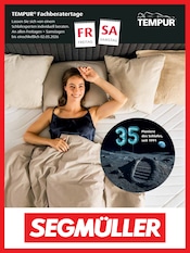 Aktueller Segmüller Möbel & Einrichtung Prospekt in Bergheim und Umgebung, "Tempur Fachberatertage" mit 4 Seiten, 12.03.2026 - 02.05.2026