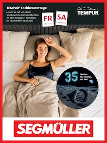 Segmüller Pulheim Prospekt "Tempur Fachberatertage" mit 4 Seiten